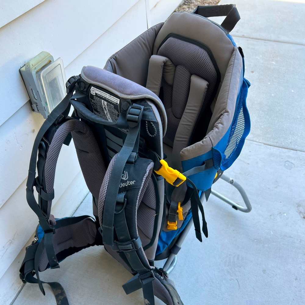 Deuter Kid Comfort2 Blue Gray Toddler Carrier Backpack